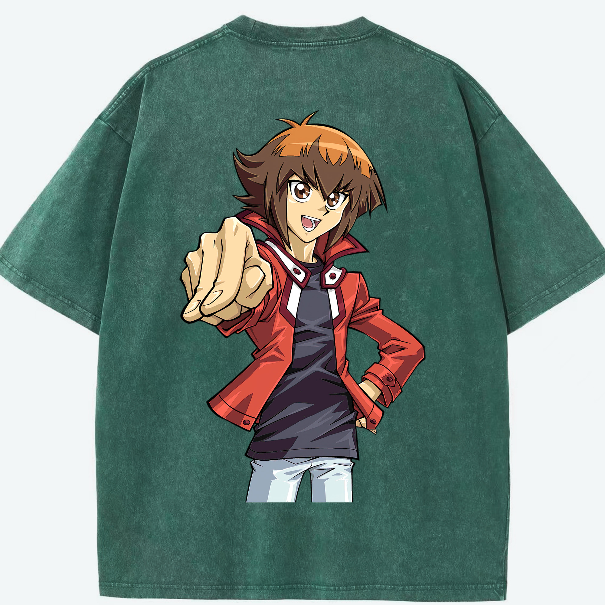 （画像用） 遊☆戯☆王 Yu-Gi-Oh! 綿100% ヴィンテージ風 半袖Tシャツ（背面プリント）